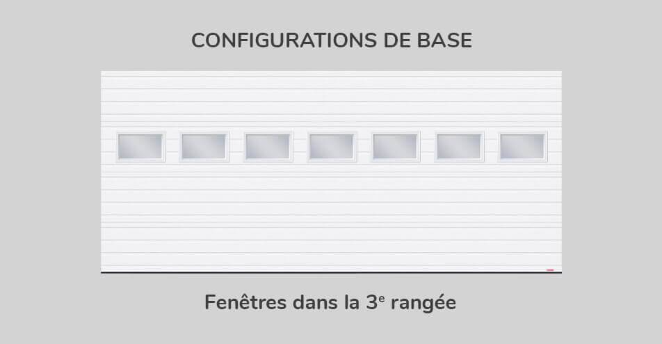 Kit de fenestration Rainuré 16' x 7', Configuration de base 3e section 21" x 13"