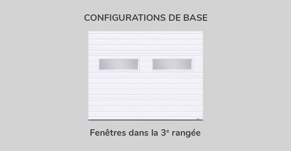 Kit de fenestration Rainuré 9' x 7', Configuration de base 3e rangée