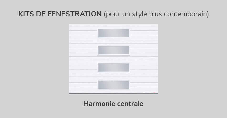 Kit Fenestration Rainuré 9' x 7', Harmonie centrale